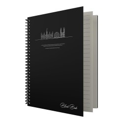 DİLMAN BLACK BOOK 16X22 80YP ÇİZGİLİ