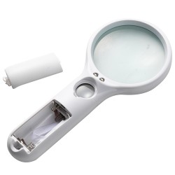 DELİ 9099 IŞIKLI BÜYÜTEÇ BEYAZ 75MM 100019558