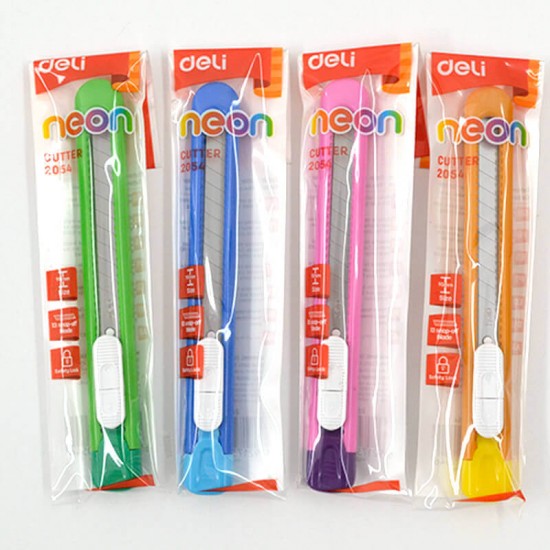 DELİ 2054 MAKET BIÇAĞI NEON 90MM/100019727