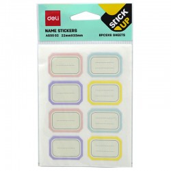 DELİ A60002 İSİM STİKERI 22X33MM 100131458