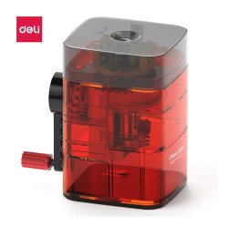 DELİ 71162 MASA ÜSTÜ SAYDAM KALEMTRAŞ KIRMIZI 100135188