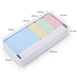 DELİ NS116 PLASTİK KUTUDA YAPIŞKANLI NOT KAĞIDI SETİ 4 RENK 100121316