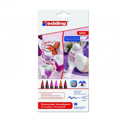 EDDİNG PORSELEN KALEMİ 4200K6999 SICAK RENKLER 6LI BLS
