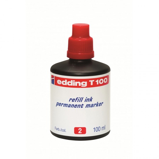 EDDİNG MÜREKKEP T100 KIRMIZI 100ML