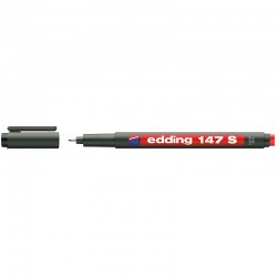 EDDİNG ASETAT KALEMİ 147-02 S SİLGİLİ KIRMIZI