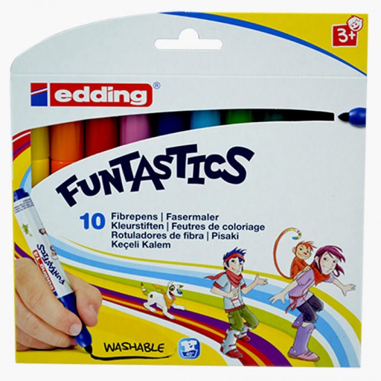 EDDİNG 14/10 FUNTASTİCS KEÇELİ KALEM 10LU