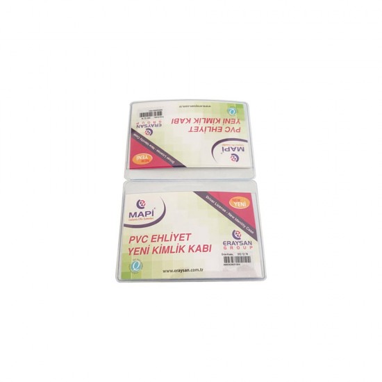 MAPİ 910 12 73 ÇİFT YÖN YENİ EHLİYET VE KİMLİK KABI ŞEFFAF 50Lİ