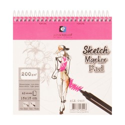 ALEX ALX-0403 SPR SKETCH BOOK 15X15 200GR 40YP