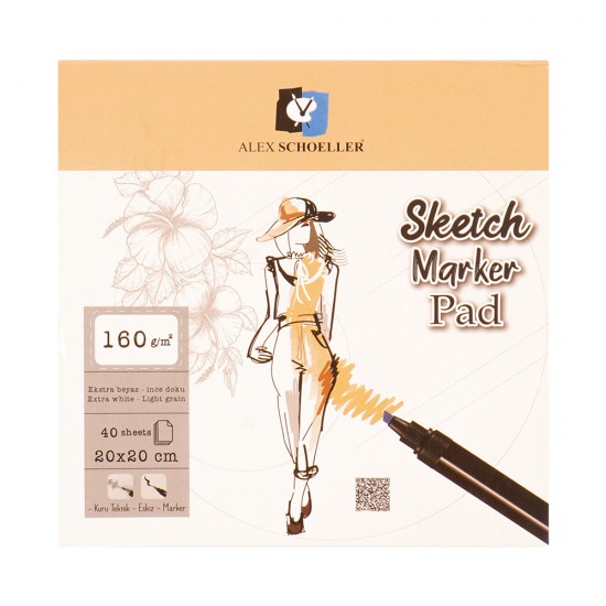 ALEX ALX-0410 SPR SKETCH BOOK 20X20 200GR 40YP