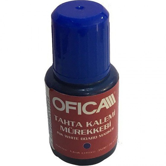 OFİCA FMM-05M TAHTA KALEMİ MÜREKKEBİ 20ML MAVİ