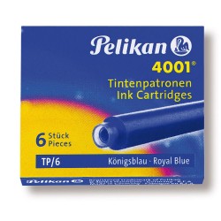 PELİKAN 4001 TP/6 D.KALEM KARTUŞU 6LI MAVİ