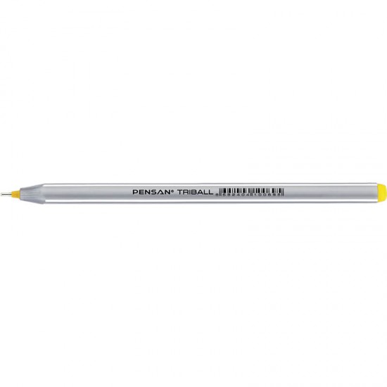 PENSAN 01003 TRİBALL TÜKENMEZ KALEM 1.0MM SARI