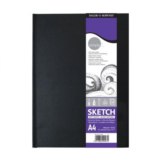 SİMPLY 482154400 SKETCH BOOK  A4 SOFT WHİTE DEFTER