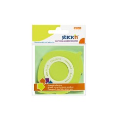 GIPTA 21543 STICKN 70X70 YAPRAK ŞEKİLLİ NOT KAĞIDI 50YP YEŞİL