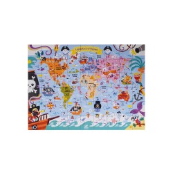 GÜRBÜZ 48154 KİDS LEGENDARY PİRATES KÜRE+PUZZLE 54 PRÇ 15CM