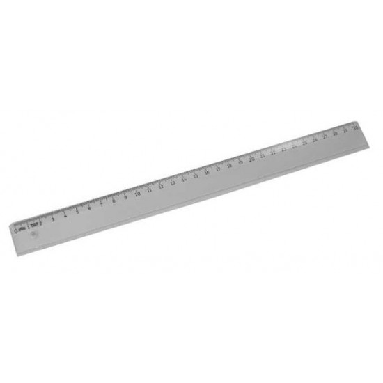HATAS 0131 PLASTİK CETVEL ŞEFFAF EKONOMİK 30CM