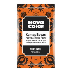 NOVA COLOR NC-906 KUMAŞ BOYASİ TOZ 12GR TURUNCU
