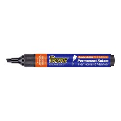 BRONS BR-9720 PERMANENT MARKER KALEM KESİK UÇ SİYAH