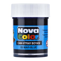 NOVA COLOR NC-151 SU BAZLI CAM BOYASI MAVİ
