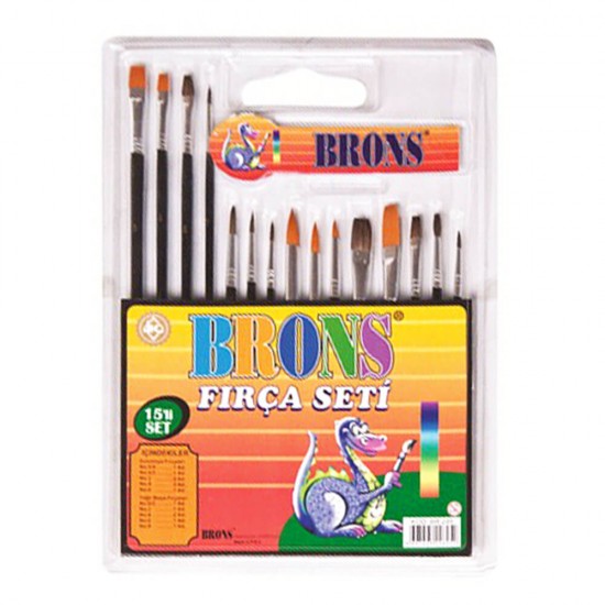 BRONS BR-249 FIRÇA SETİ 15Lİ