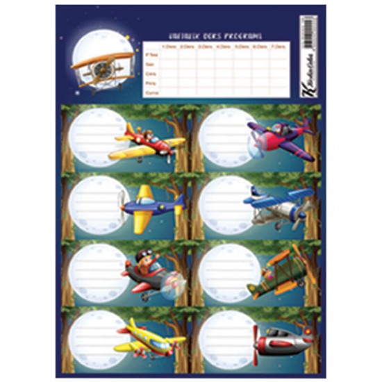 KESKİN 220130-99 COLOR DERS PROGRAMLI 3LÜ ETİKET