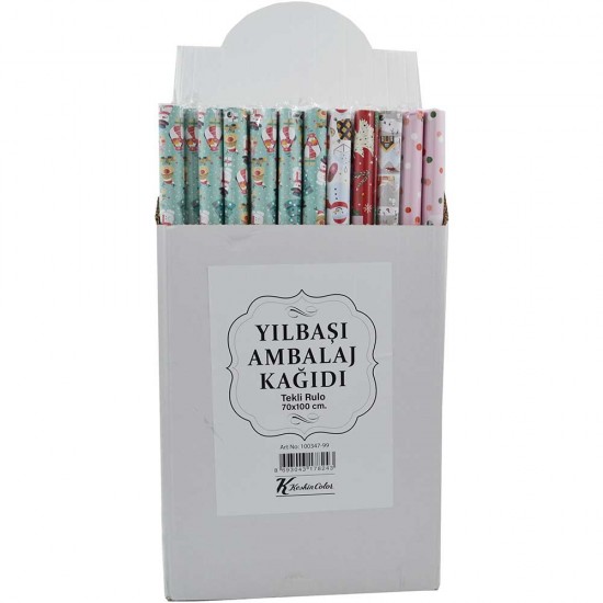 KESKİN 100347 70X100 TEKLİ RULO YILBAŞI AMBALAJ KAĞIDI