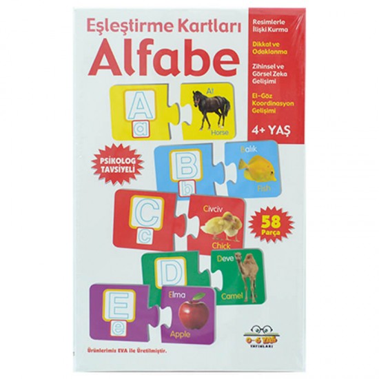 06 YAŞ YAYINLARI / EŞLEŞTİRME KARTLARI ALFABE