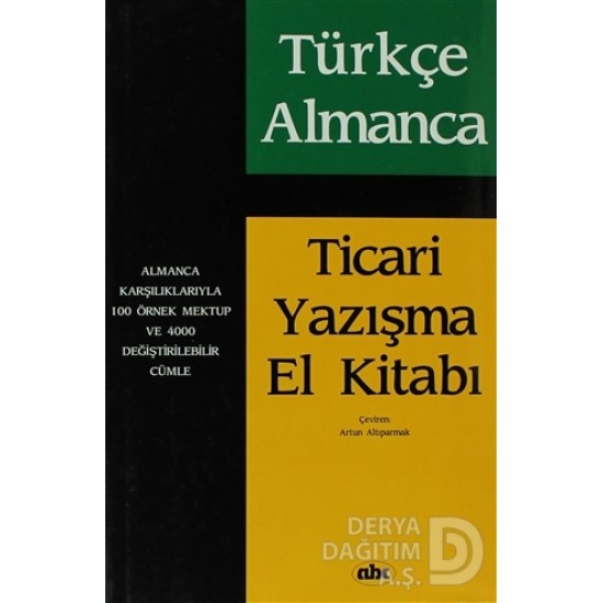 ABC / TİCARI YAZIŞMA EL KİTABI - CİLTLİ (TÜRKÇE - ALMANCA)