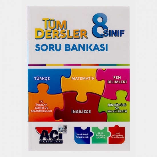 AÇI YAYINLARI /  8.SINIF TÜM DERSLER SORU BANKASI(YENİ)