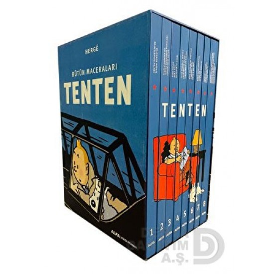 ALFA  / TENTEN (HERGE) CİLTLİ BÜTÜN MACERALARI(TAKIM 8 KİTAP)