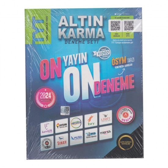 ALTIN KARMA /  TYT 2024 10 DENEME SETİ(10 YAYIN 10 DENEM)