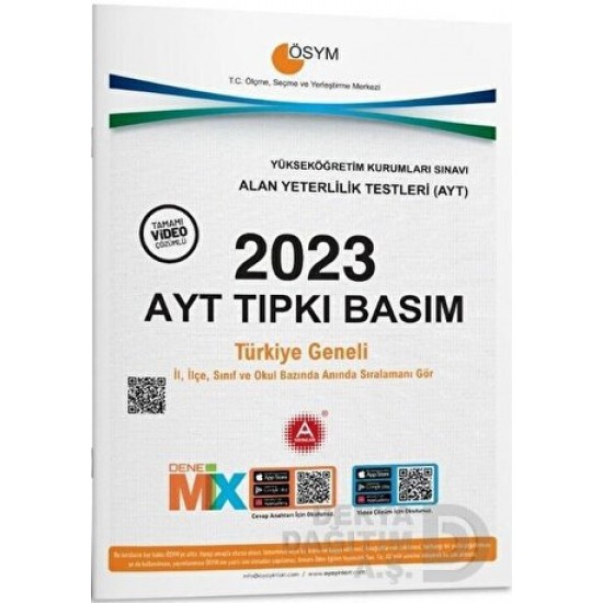 A YAY /  AYT 2023  KIPKI BASIM(DENEME SINAVI)