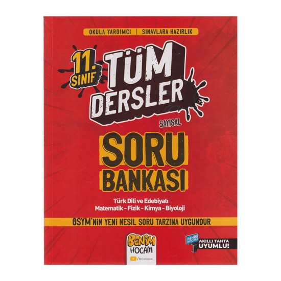 BENİM HOCAM /   11.SINIF 2024  TÜM DERSLER(07591) SAYISAL SORU BANKASI YENİ