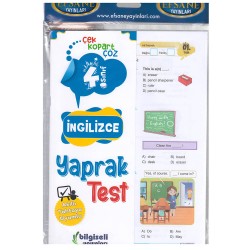 BİLGİSELİ /  4.SINIF İNGİLİZCE YAPRAK TEST
