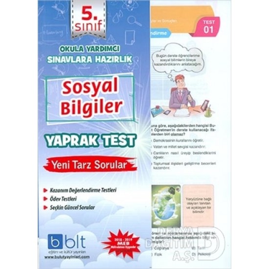 BULUT / 5.SINIF SOSYAL BİLGİLER YAPRAK TEST