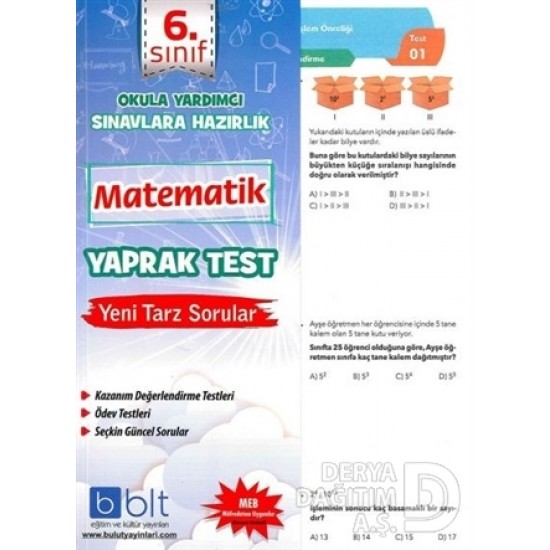 BULUT / 6.SINIF MATEMATİK YAPRAK TEST