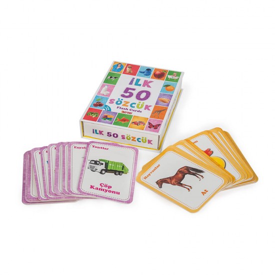 DIYTOY /  EĞİTİCİ FLASH CARD BOOK İLK 50 SÖZCÜK