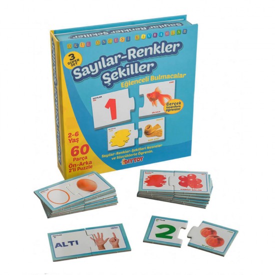 DIYTOY / EĞLENCELİ BULMACA SAYILAR RENKLER