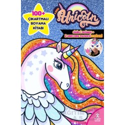DOĞAN  / I LOVE UNICORN  - 100 + ÇIKARTMA HİDİYELİ BOYAMA KİTABI