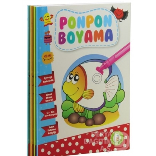 EMA KİTAP / PON PON BOYAMA(4 ÇEŞİT)