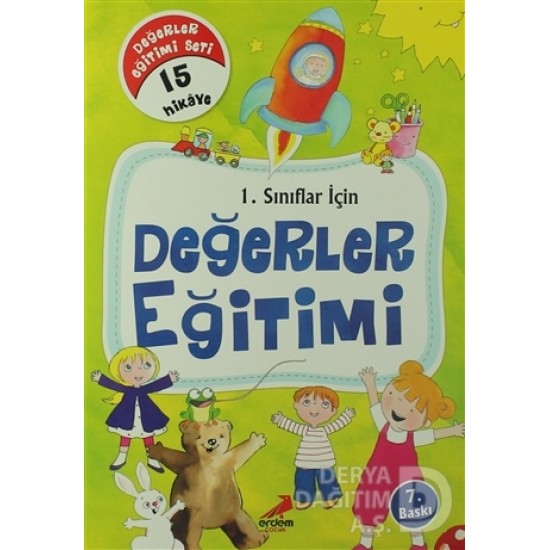 ERDEM / 1.SINIFLAR İÇİN DEĞERLER EĞİTİMİ 15 KİTAP