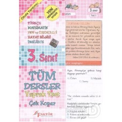 FAKTÖR / 3.SINIF TÜM DERSLER YAPRAK TEST