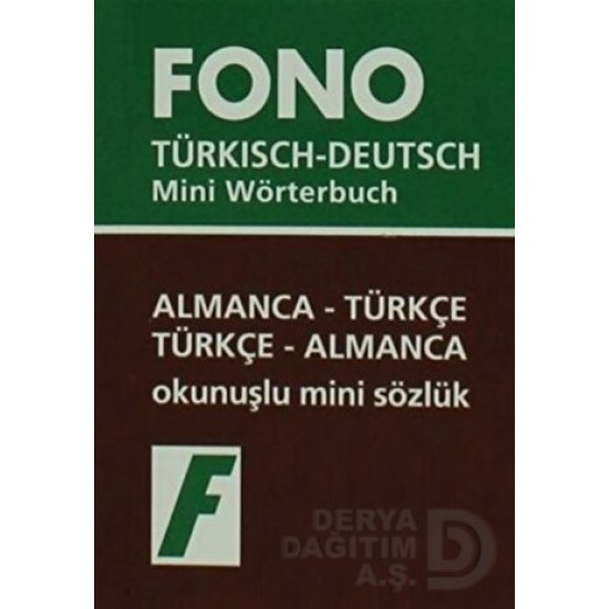 FONO / ALMANCA TÜRKÇE -TÜRKÇE ALMANCA MİNİ SÖZLÜK