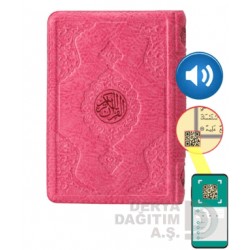 HAYRAT / KURANI KERİM - ÇANTA BOY YALDIZLI KILIFLI (2RENK PEMBE)