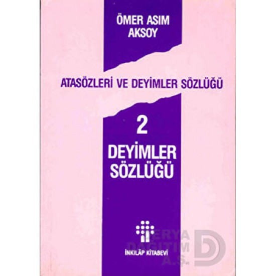 İNKILAP / DEYİMLER SÖZLÜĞÜ 2