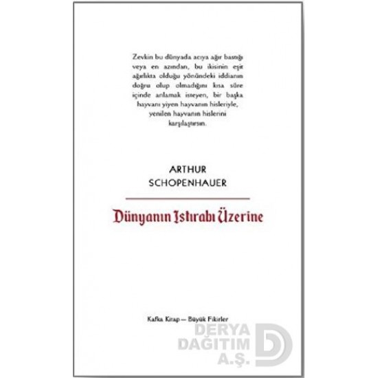 KAFKA / DÜNYANIN ISTIRABI ÜZERİNE