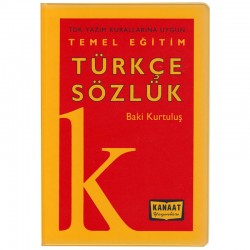 KANAAT /TÜRKÇE SÖZLÜK PLASTİK KAPAK