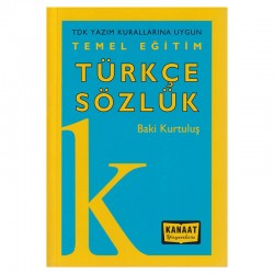 KANAAT /  TÜRKÇE SÖZLÜK - TEMEL EĞİTİM (KARTON KAPAK)