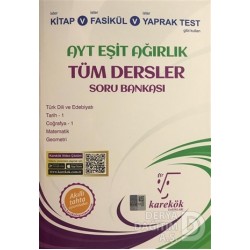 KAREKÖK / AYT EŞİT AĞIRLIK TÜM DERSLER SORU BANKAS