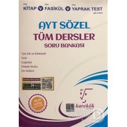 KAREKÖK / AYT SÖZEL TÜM DERSLER SORU BANKASI
